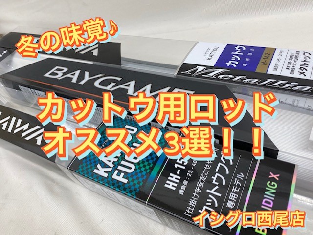 ☆釣果上向き中↑↑☆おすすめのカットウ用ロッドはコレッ！【イシグロ